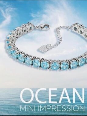 Park Lane Ocean Crystal Tennis Bracelet